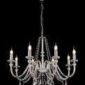 Gabriella Chandelier Pendant, 8 Light E14, Polished Chrome/Clear Glass/Crystal, additional 1