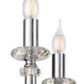 Gabriella Chandelier Pendant, 8 Light E14, Polished Chrome/Clear Glass/Crystal, additional 9
