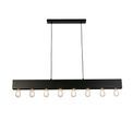 Piano 8Lt Diner Bar Pendant - Matt Black Metal additional 1
