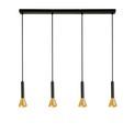 Signal 4Lt Bar Pendant - Black &amp; Gold Metal additional 2
