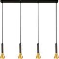 Signal 4Lt Bar Pendant - Black &amp; Gold Metal additional 3
