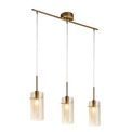 Duo III 3Lt Bar Pendant - Bronze Metal &amp; Champagne Glass additional 4