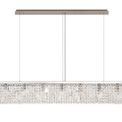 Zara 138x9cm Linear Pendant Chandelier, 7 Light E14, Polished Chrome/Crystal additional 13