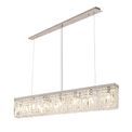 Zara 138x9cm Linear Pendant Chandelier, 7 Light E14, Polished Chrome/Crystal additional 12