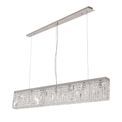 Zara 138x9cm Linear Pendant Chandelier, 7 Light E14, Polished Chrome/Crystal additional 11