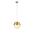 Endor Pendant - Satin Brass &amp; Opal Glass additional 1
