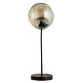 Punch Table Lamp - Black Metal &amp; Champagne Punched Glass additional 2