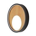 Curio Wall Light - Black Metal &amp; Wood additional 2