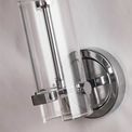 Scope Bathroom Wall Light- Chrome Metal &amp; Clear Etched Glass additional 4