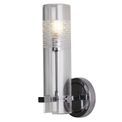 Scope Bathroom Wall Light- Chrome Metal &amp; Clear Etched Glass additional 7