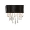 Glamour 2Lt Wall Light - Black Velvet &amp; Clear Crystal additional 4