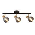 Westminster 3Lt Spot-Black, Satin Brass Metal &amp; Smoked Glass additional 1