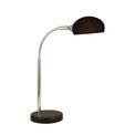 Astro Table Lamp - Black &amp; Chrome Metal &amp; Black Glass Shade additional 1
