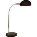 Astro Table Lamp - Black &amp; Chrome Metal &amp; Black Glass Shade additional 3
