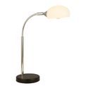 Astro Table Lamp - Black &amp; Chrome Metal &amp; Opal Glass Shade additional 1