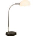 Astro Table Lamp - Black &amp; Chrome Metal &amp; Opal Glass Shade additional 3