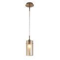 Duo III Pendant - Bronze Metal &amp; Champagne Glass additional 1