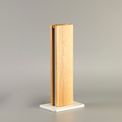 Asia Table Lamp, 2 x 6W LED, 3000K, 450lm, Oak/Matt White, additional 2