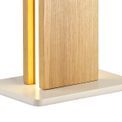 Asia Table Lamp, 2 x 6W LED, 3000K, 450lm, Oak/Matt White, additional 5