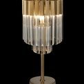 Kazzandra Table Lamp 3 Light E14, Brass/Clear Glass additional 1