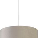 Drum Shade - Light Grey Velvet with Silver Inner Dia.38cm additional 3