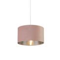 Drum Shade - Pink Velvet With Silver Inner Dia.38cm additional 1