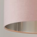 Drum Shade - Pink Velvet With Silver Inner Dia.38cm additional 4