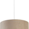 Drum Shade - Taupe Velvet with Silver Inner Dia.38cm additional 3