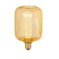 Wire Mesh Effect Drum Lamp - Gold Metal additional 1