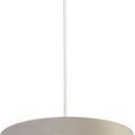 Drum Shade - Light Grey Velvet with Silver Inner Dia.28cm additional 1