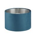 Drum Shade - Teal Velvet with Silver Inner Dia.28cm additional 2