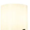 Brita Ribbed Single Switched Wall Lamp, 1 Light, E27, Beige Stone/Gloss White Wide Line Glass additional 5