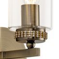 Daisy  Wall Lamp Switched, 1 x E14, Antique Brass additional 7