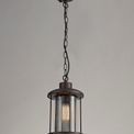 Azra, IP54, Antique Bronze/Clear Glass Pendant Light (2yrs Warranty) additional 1