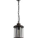 Azra, IP54, Antique Bronze/Clear Glass Pendant Light (2yrs Warranty) additional 3