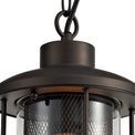 Azra, IP54, Antique Bronze/Clear Glass Pendant Light (2yrs Warranty) additional 7