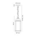 Georgia Pendant, 1 x E27, Black &amp; Gold/Clear Glass, IP54, 2yrs Warranty additional 11