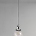 Juliana 15cm Pendant 1 Light E27 IP65 Exterior Titanium Silver/Polished Chrome additional 2