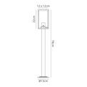 Malia Tall Post, 1 x E27, IP54, Graphite Black, 2yrs Warranty additional 10