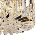 Zara 45cm Round Flush Chandelier, 5 Light E14, Polished Chrome/Crystal additional 5