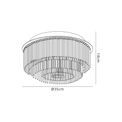 Aura Ceiling Light, 6 x G9, IP44, Polished Chrome/Clear Glass additional 11