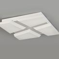 Hedda Flush Square Square Ceiling, 1 x 50W LED, 3000K, 3500lm, Sand White, additional 2