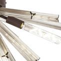 Claire 6 Light E14, Semi Flush Brown Oxide / Clear Glass additional 7