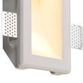 Samira Small Recessed Wall Lamp, 1 x GU10, White Paintable Gypsum, Cut Out: L:253mmxW:103mm additional 8