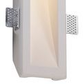 Samira Large Recessed Wall Lamp, 1 x GU10, White Paintable Gypsum, Cut Out: L:453mmxW:103mm additional 7