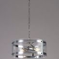 Primrose Pendant, 2 Light E27, Polished Chrome additional 1