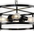 Primrose Pendant, 4 Light E27, Matt Black additional 8