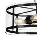 Primrose Pendant, 4 Light E27, Matt Black additional 7