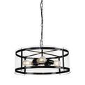 Primrose Pendant, 4 Light E27, Matt Black additional 3