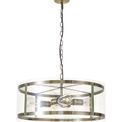 Primrose Pendant, 4 Light E27, Antique Brass additional 4